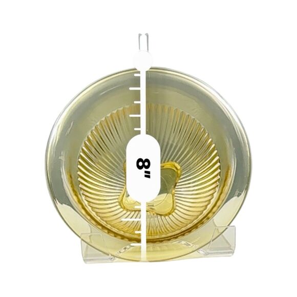 Vintage Federal Glass Ribbed Mixing Bowl with Footed Design - Picture 4 of 6